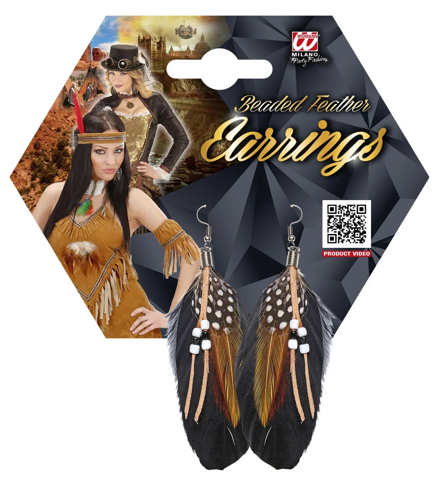 Pendientes de Plumas Indio Widmann